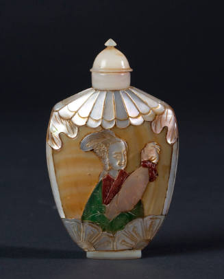 Snuff bottle with stopper