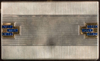 ss cigarette case Waffen SS/ by "Robert Kraft" A jewelled silver-gilt, cloisonn and