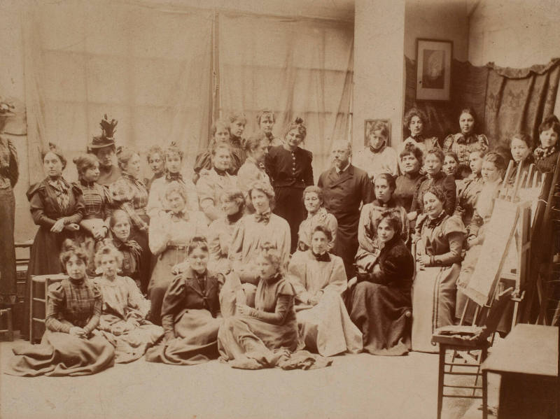 Raphael Collin and his Female Students in his Atelier, Paris