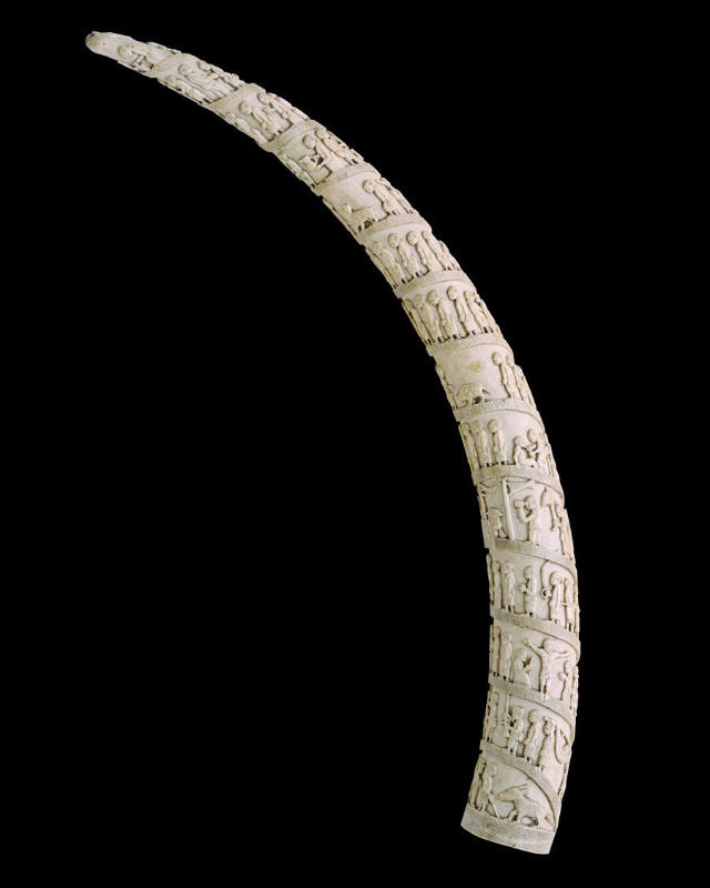 Carved Elephant Tusk