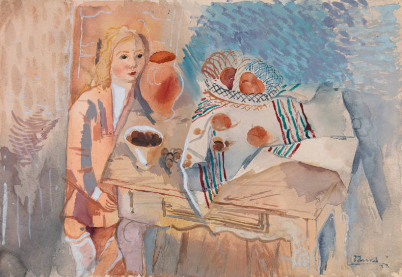 Martha by a Table with Fruit and Nuts