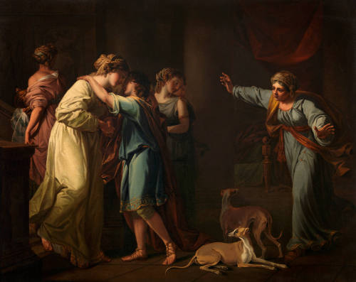 Telemachus Returning to Penelope