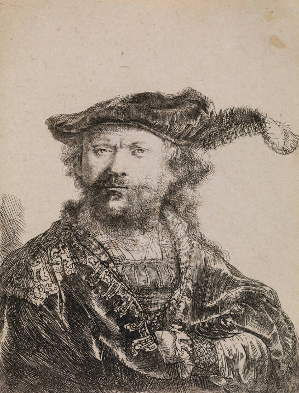 Self-Portrait In A Velvet Cap With Plume
