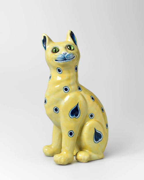 Yellow Seated Cat